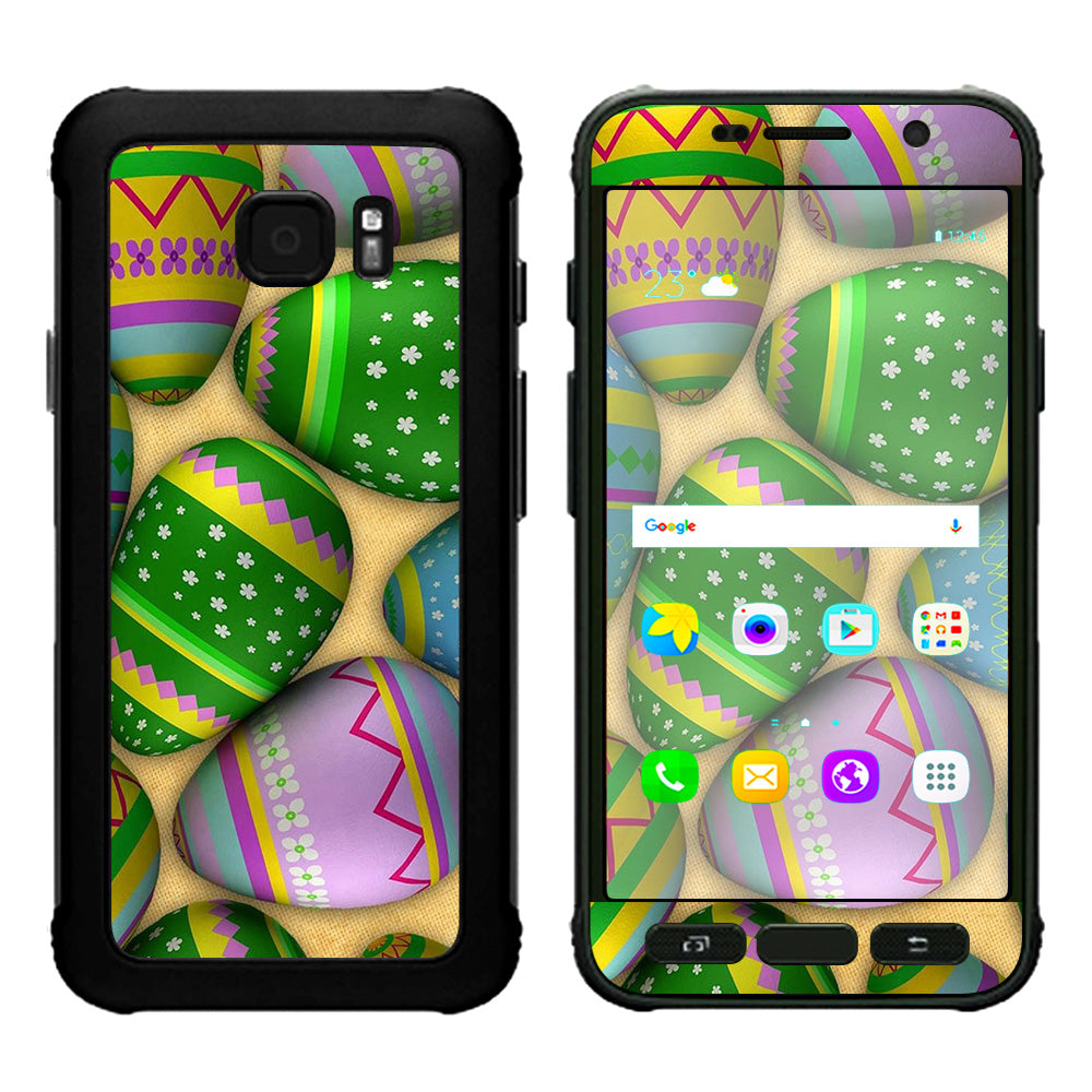  Easter Eggs Painted Samsung Galaxy S7 Active Skin