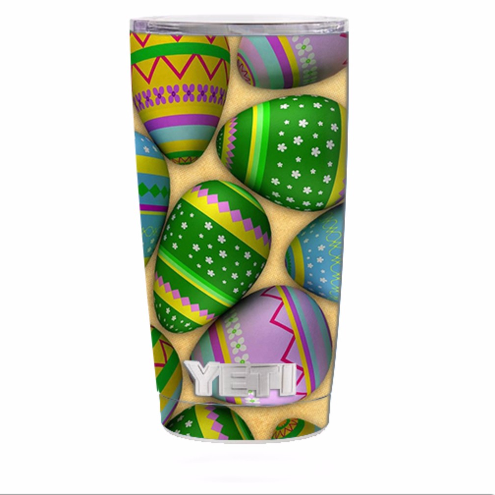  Easter Eggs Painted Yeti 20oz Rambler Tumbler Skin