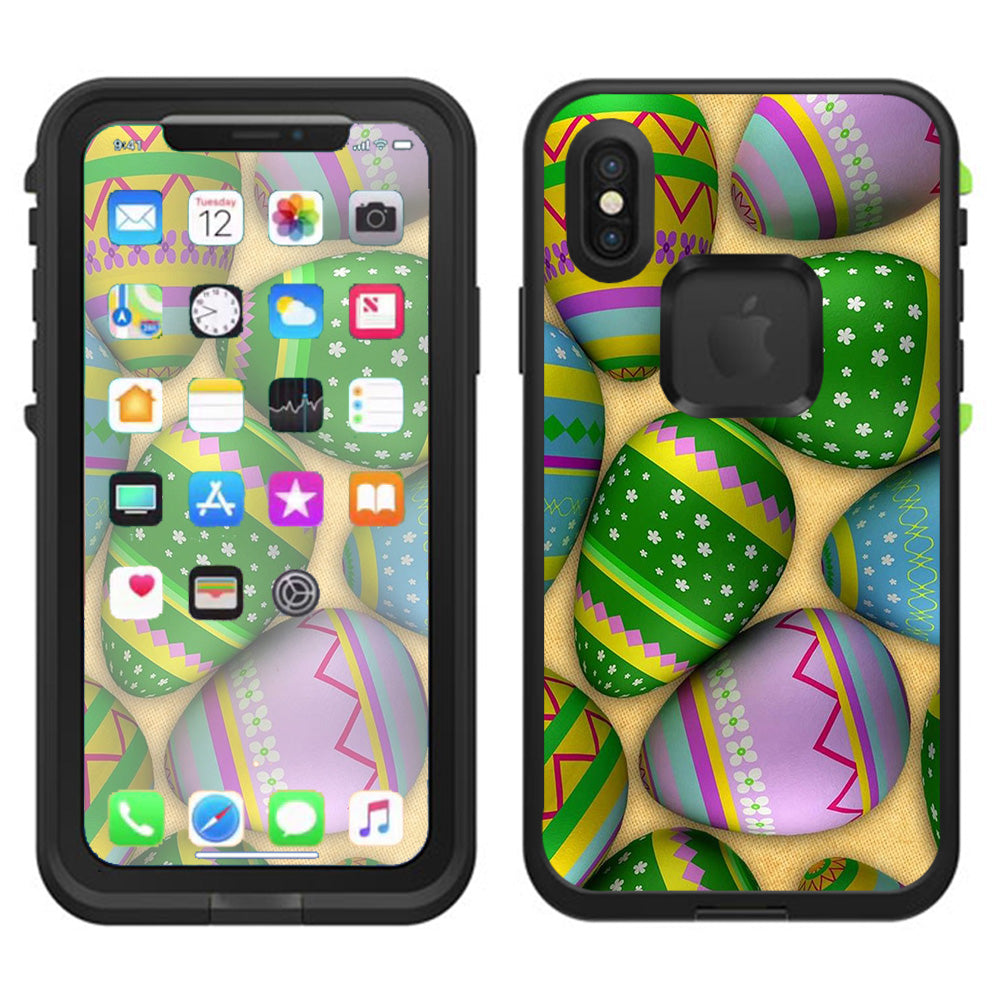  Easter Eggs Painted Lifeproof Fre Case iPhone X Skin