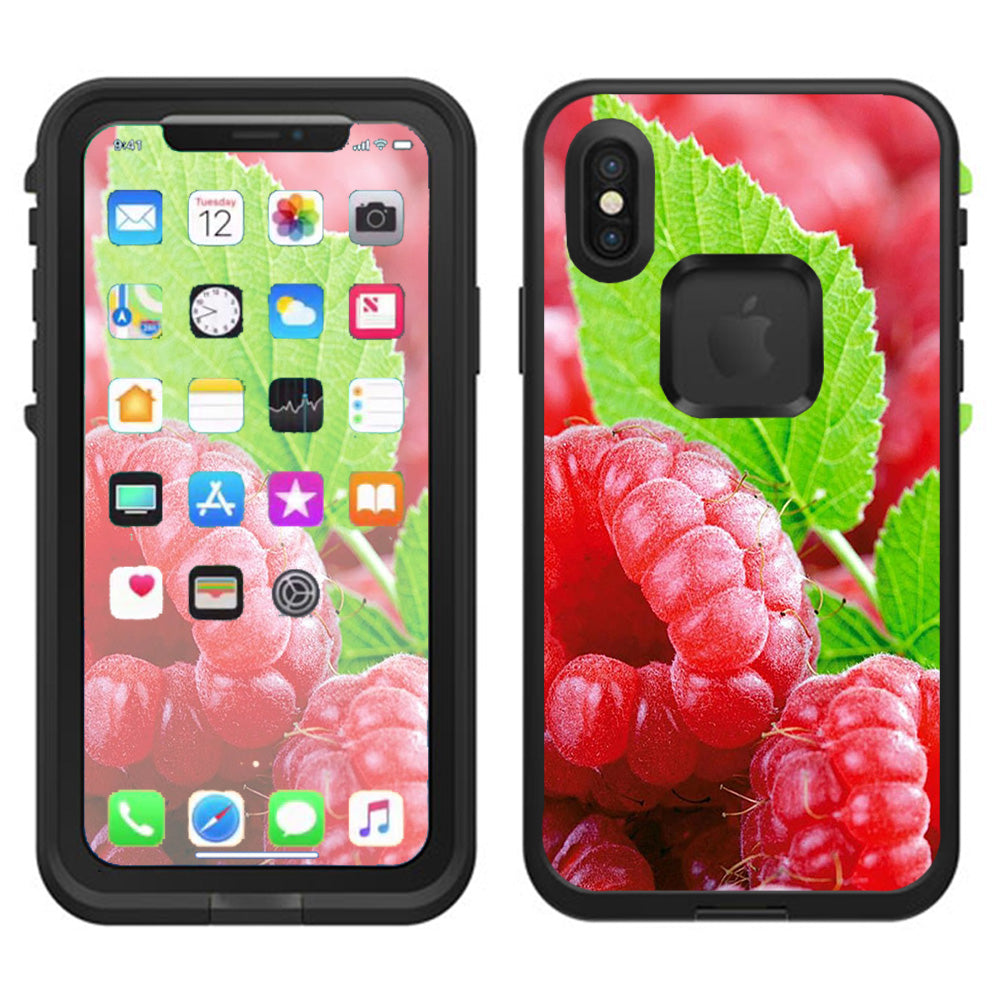  Raspberry, Fruit Lifeproof Fre Case iPhone X Skin