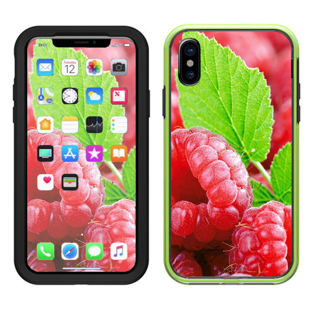  Raspberry, Fruit Lifeproof Slam Case iPhone X Skin