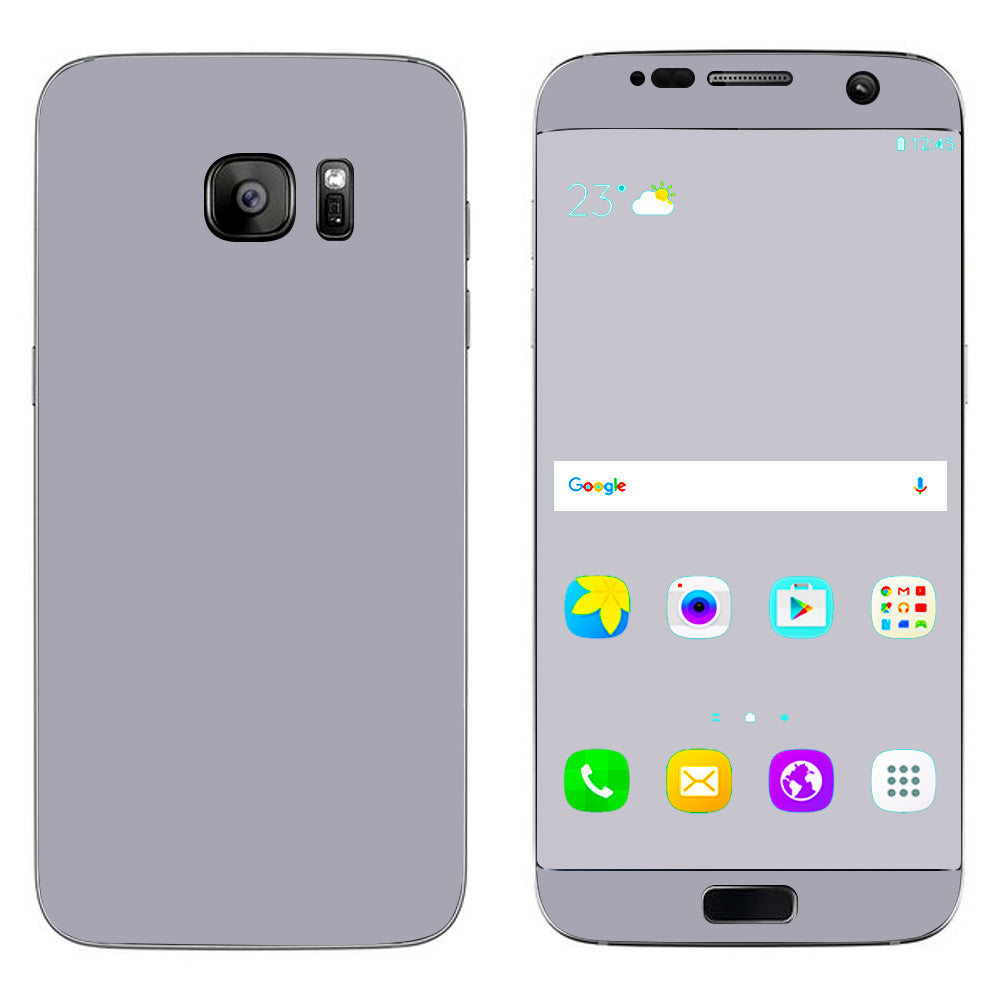  Solid Gray Samsung Galaxy S7 Edge Skin