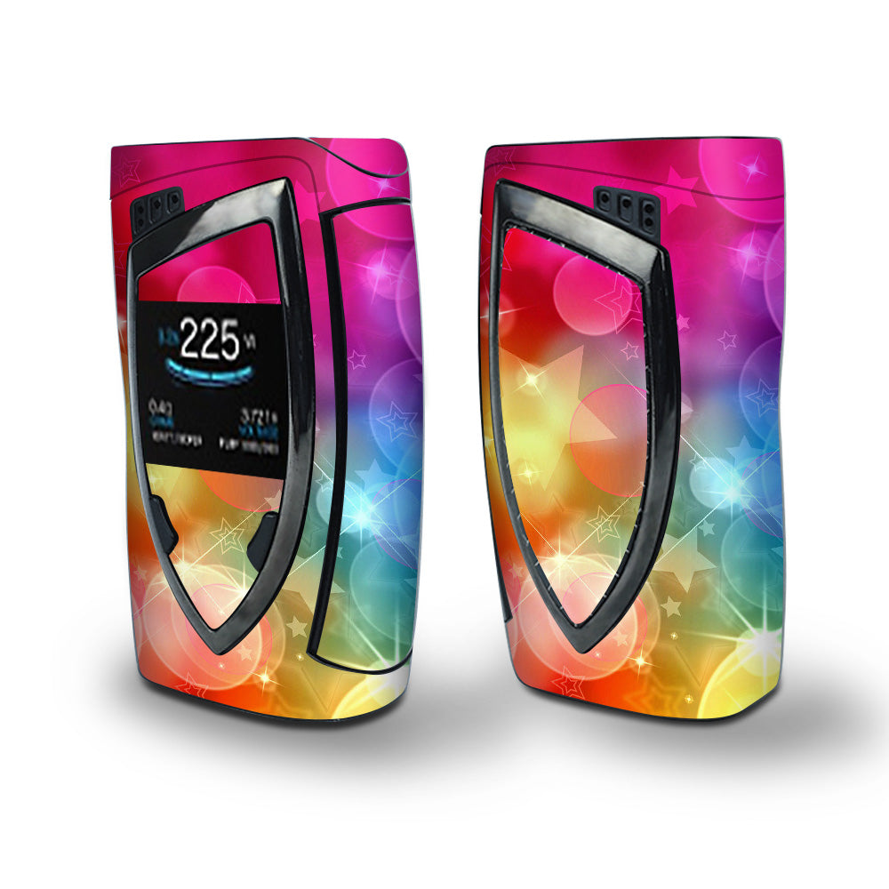 Skin Decal Vinyl Wrap for Smok Devilkin Kit 225w Vape (includes TFV12 Prince Tank Skins) skins cover/ Bokah Colors