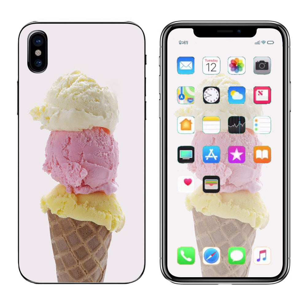  Ice Cream Cone Apple iPhone X Skin