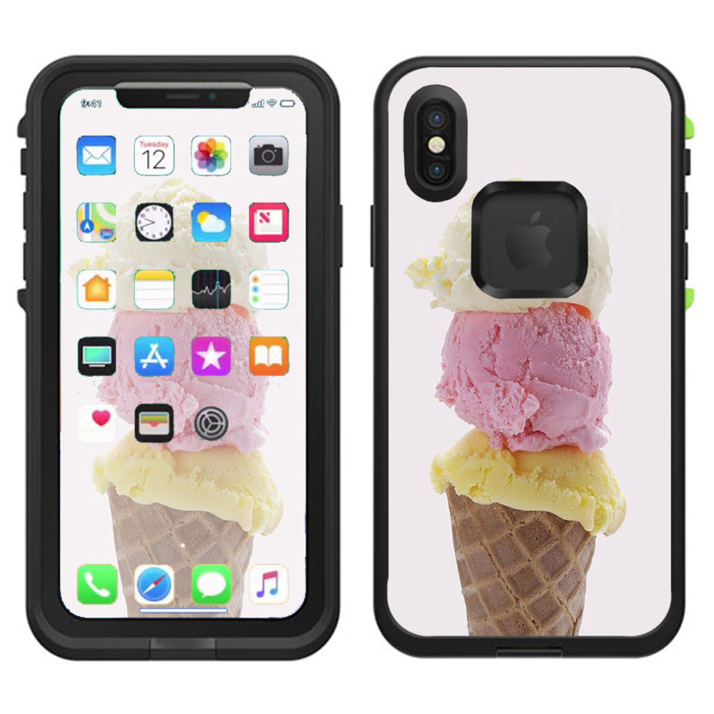  Ice Cream Cone Lifeproof Fre Case iPhone X Skin