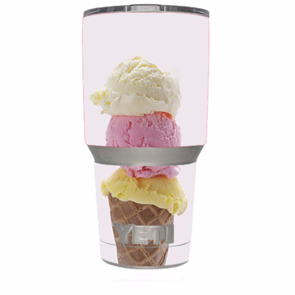  Ice Cream Cone Yeti 30oz Rambler Tumbler Skin