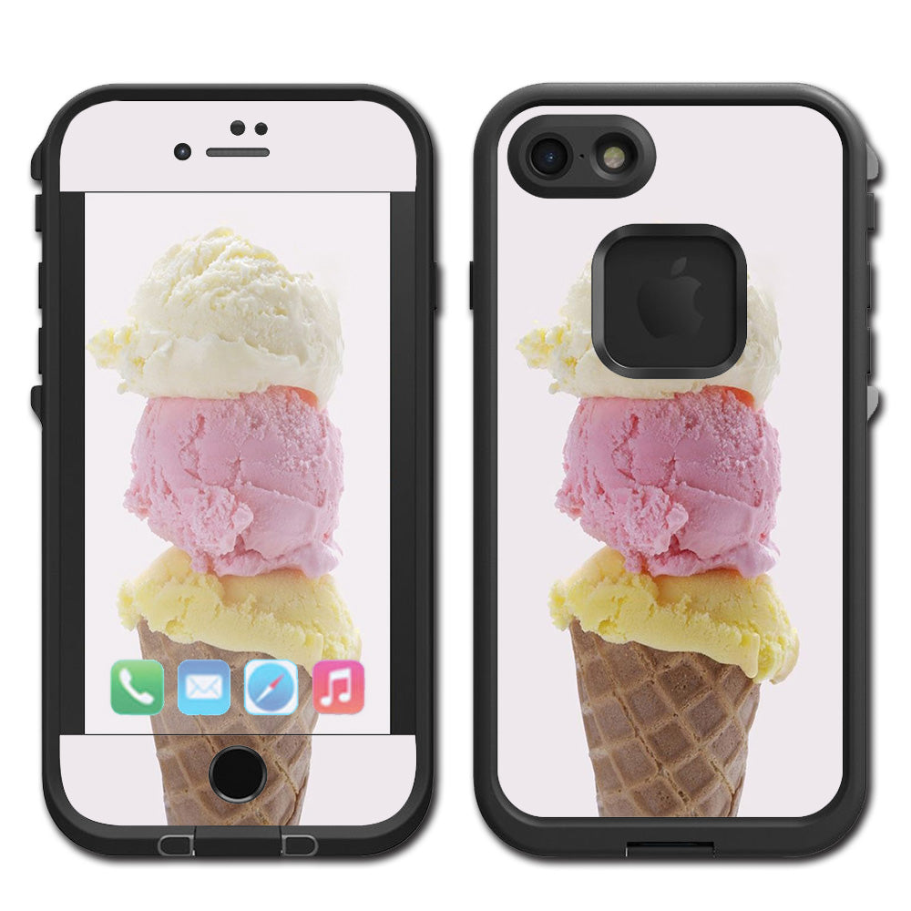  Ice Cream Cone Lifeproof Fre iPhone 7 or iPhone 8 Skin