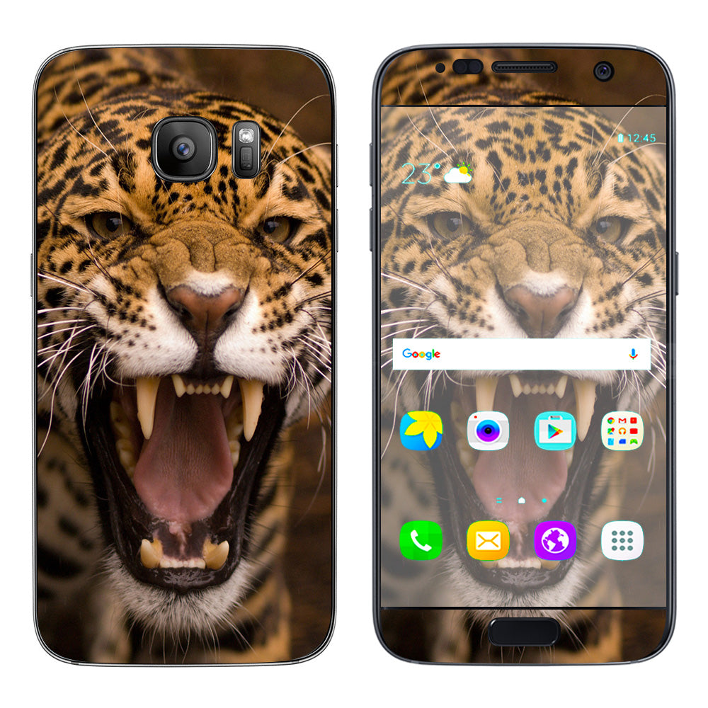  Jaguar Growling Samsung Galaxy S7 Skin