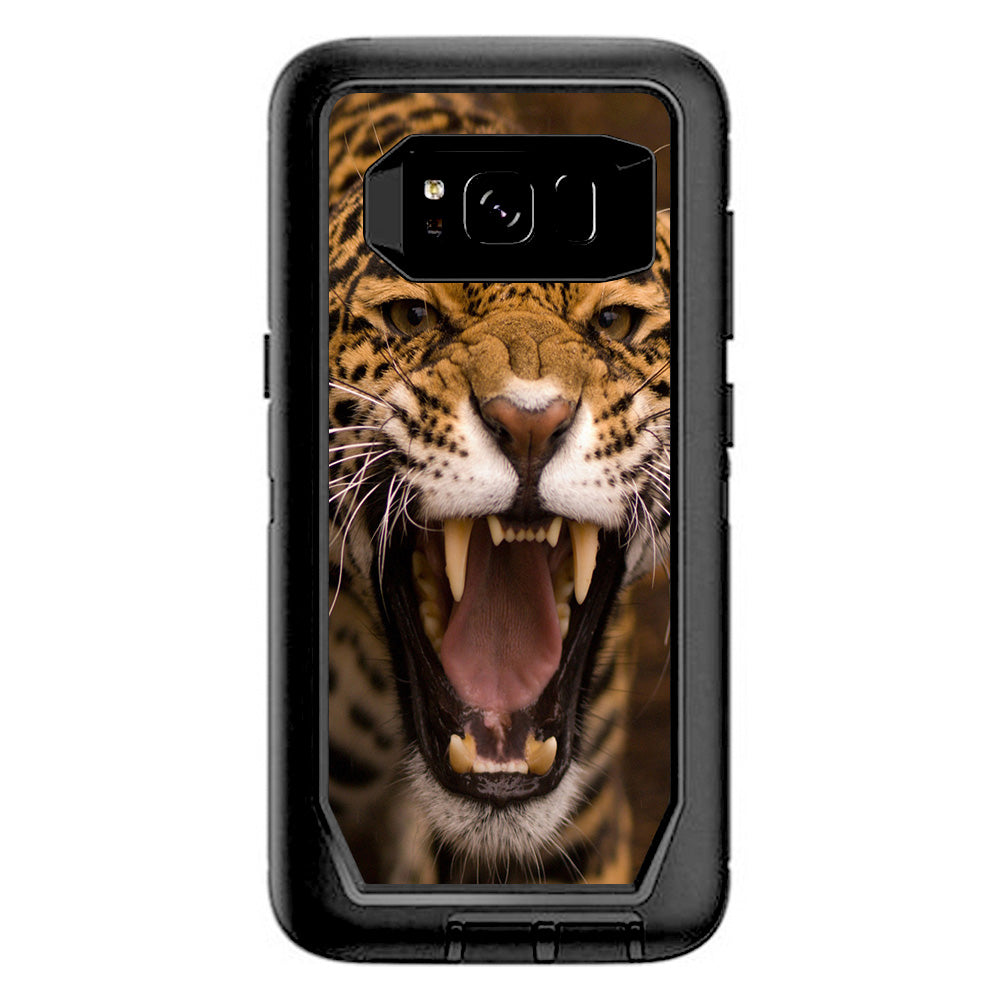  Jaguar Growling Otterbox Defender Samsung Galaxy S8 Skin