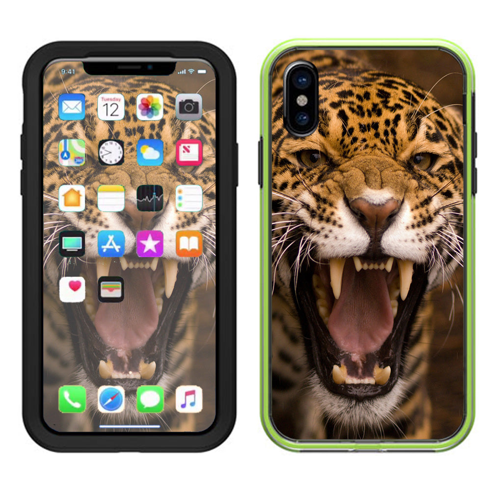 Jaguar Growling Lifeproof Slam Case iPhone X Skin