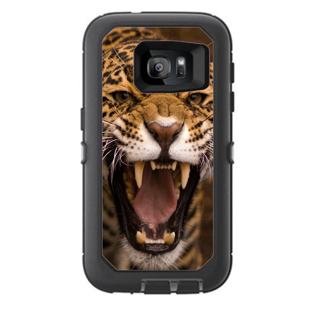  Jaguar Growling Otterbox Defender Samsung Galaxy S7 Skin