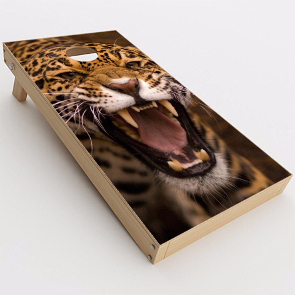  Jaguar Growling Cornhole Game Boards  Skin