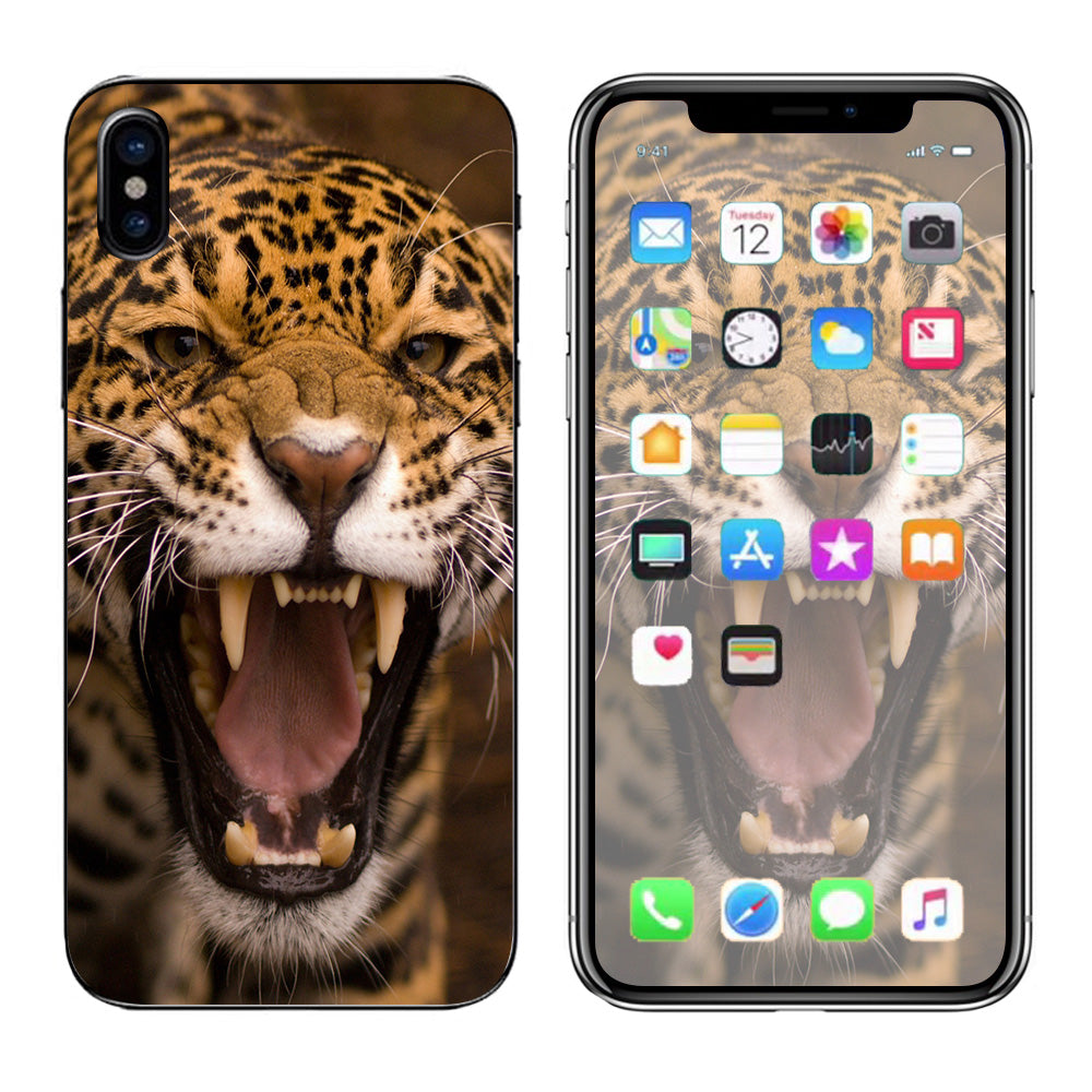  Jaguar Growling Apple iPhone X Skin