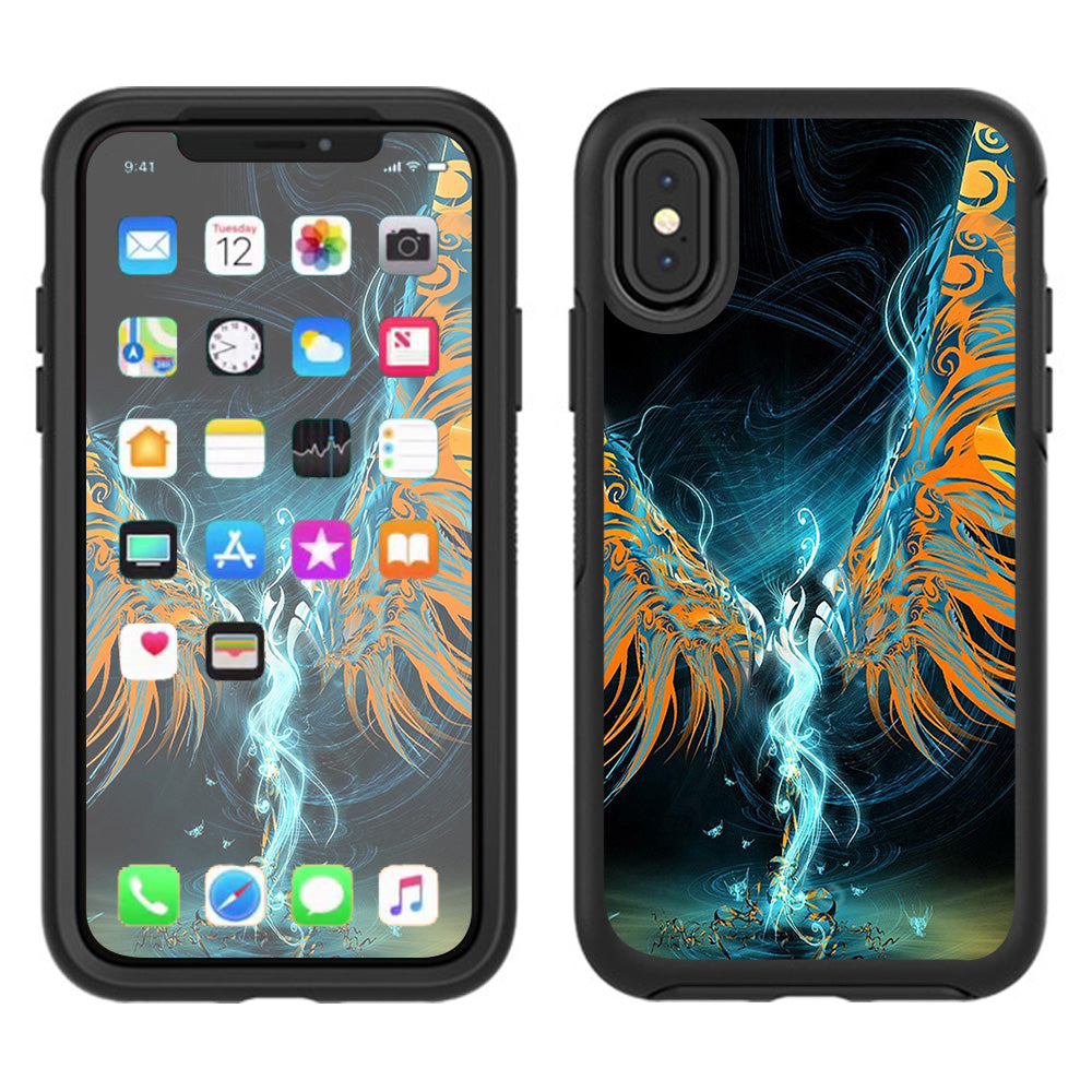  Lightning Wings Otterbox Defender Apple iPhone X Skin