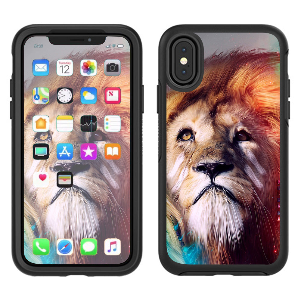  Lion Face Otterbox Defender Apple iPhone X Skin