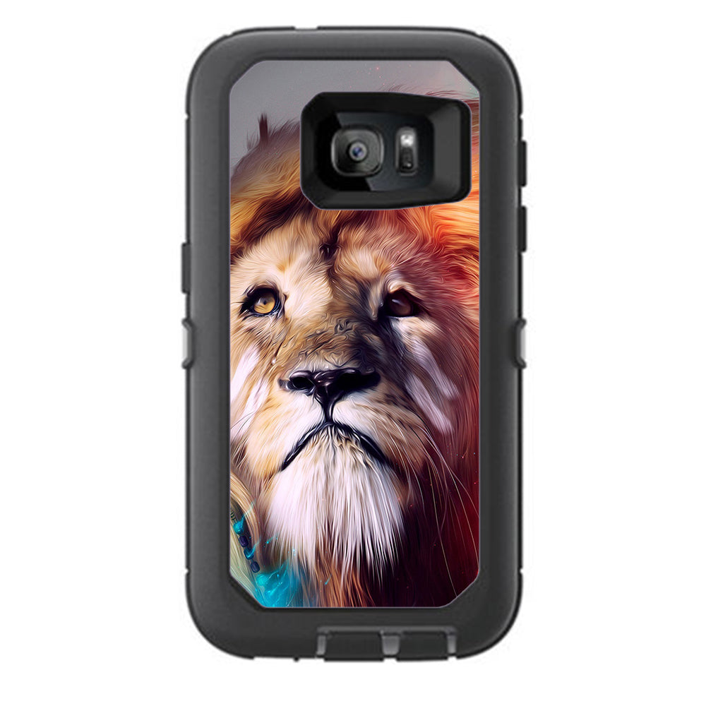  Lion Face Otterbox Defender Samsung Galaxy S7 Skin