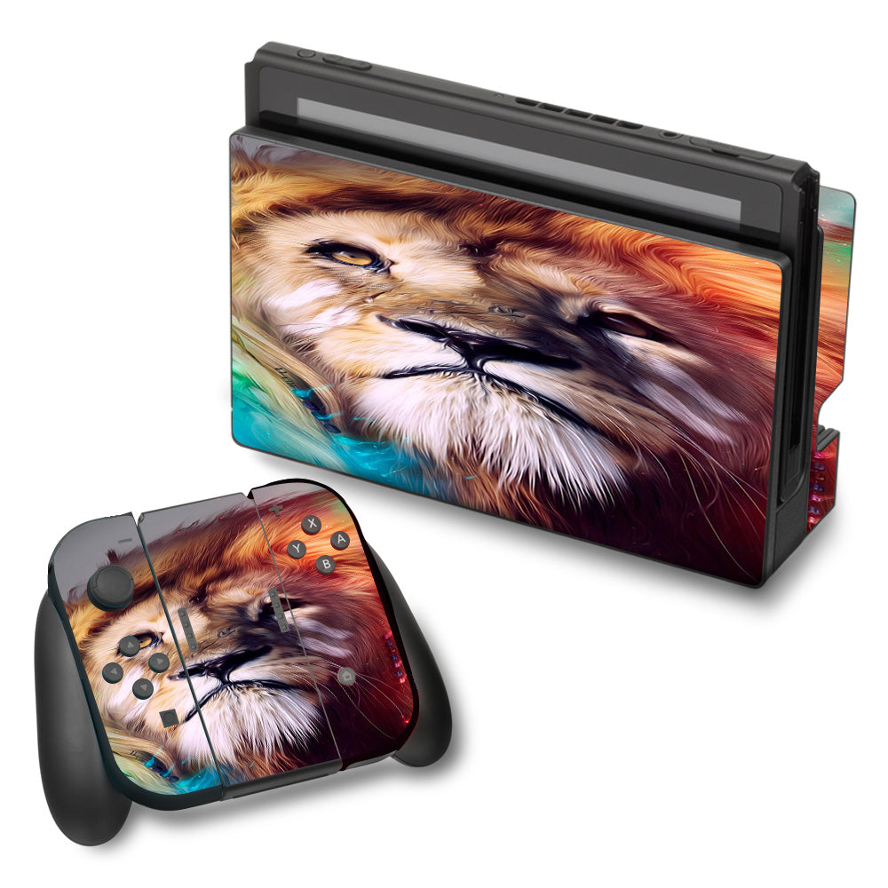 Lion Face Nintendo Switch Skin