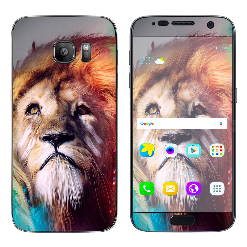  Lion Face Samsung Galaxy S7 Skin