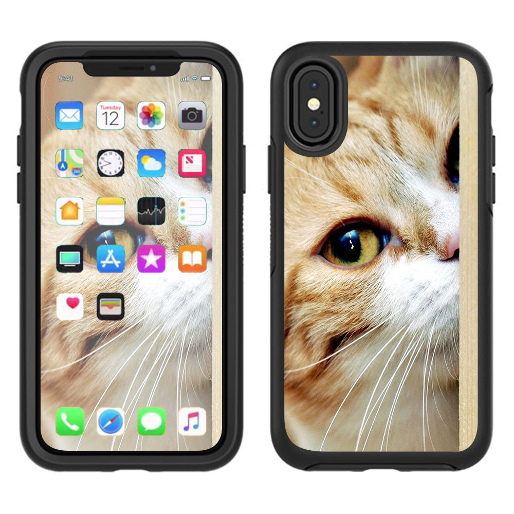  Cat Lomo Style Otterbox Defender Apple iPhone X Skin
