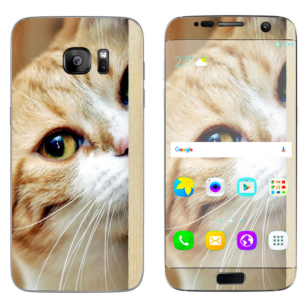  Cat Lomo Style Samsung Galaxy S7 Edge Skin