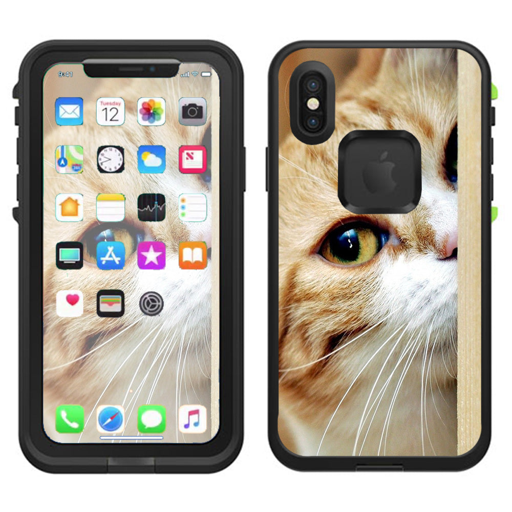  Cat Lomo Style Lifeproof Fre Case iPhone X Skin