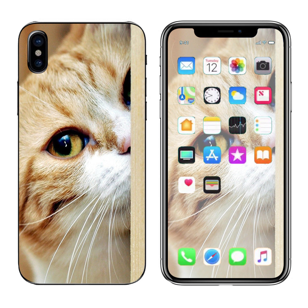  Cat Lomo Style Apple iPhone X Skin