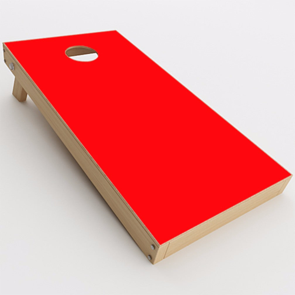  Solid Red Color Cornhole Game Boards  Skin