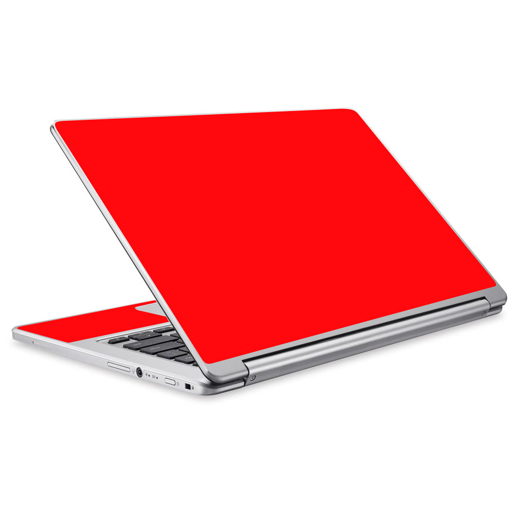  Solid Red Color Acer Chromebook R13 Skin