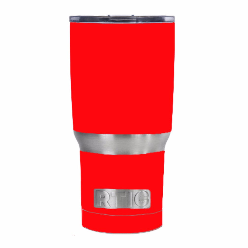  Solid Red Color RTIC 20oz Tumbler Skin