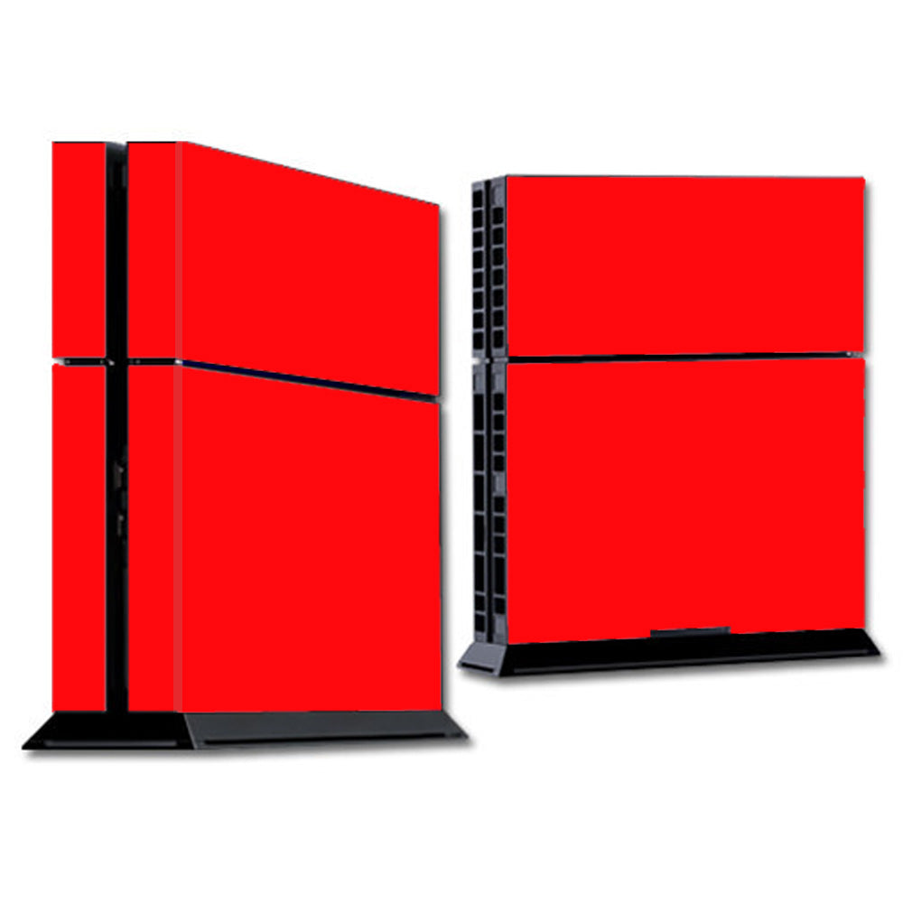  Solid Red Color Sony Playstation PS4 Skin