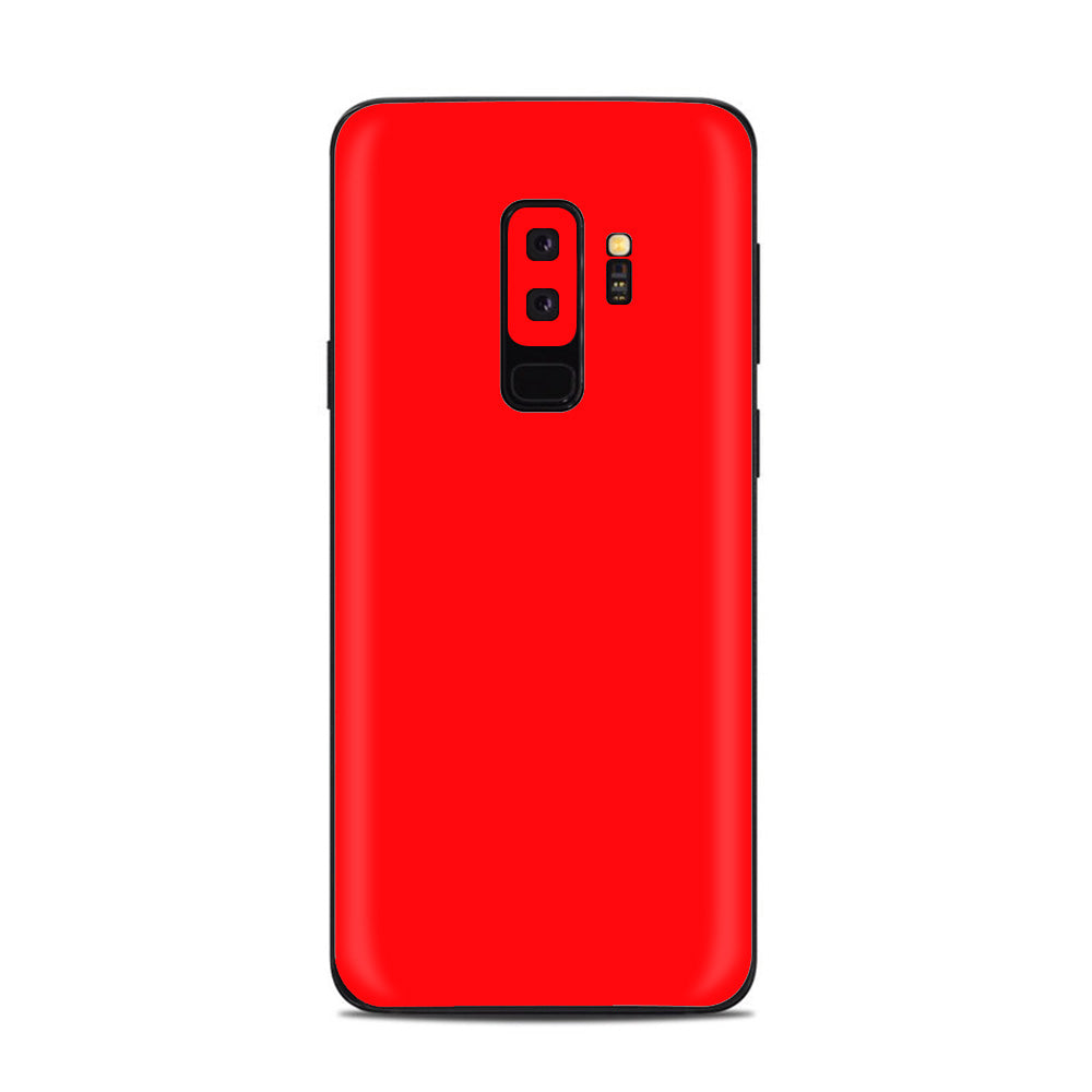  Solid Red Color Samsung Galaxy S9 Plus Skin