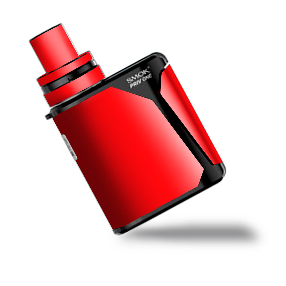  Solid Red Color Smok Priv One Skin