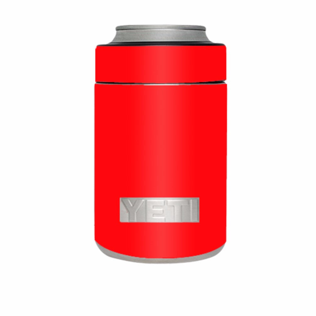  Solid Red Color Yeti Rambler Colster Skin