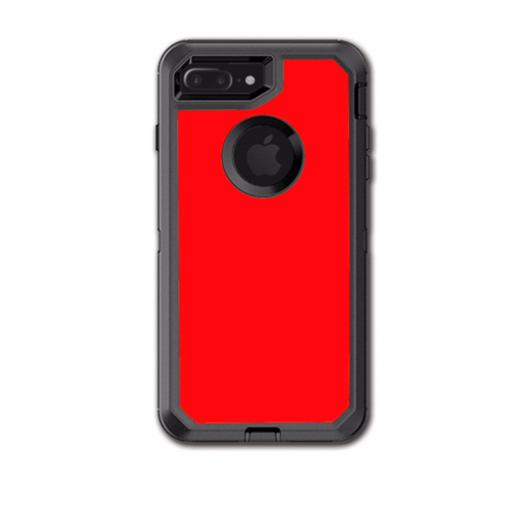  Solid Red Color Otterbox Defender iPhone 7+ Plus or iPhone 8+ Plus Skin