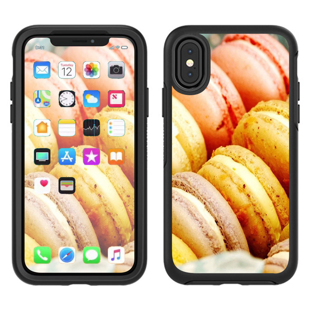  Macaroon Cookies Pastry Otterbox Defender Apple iPhone X Skin