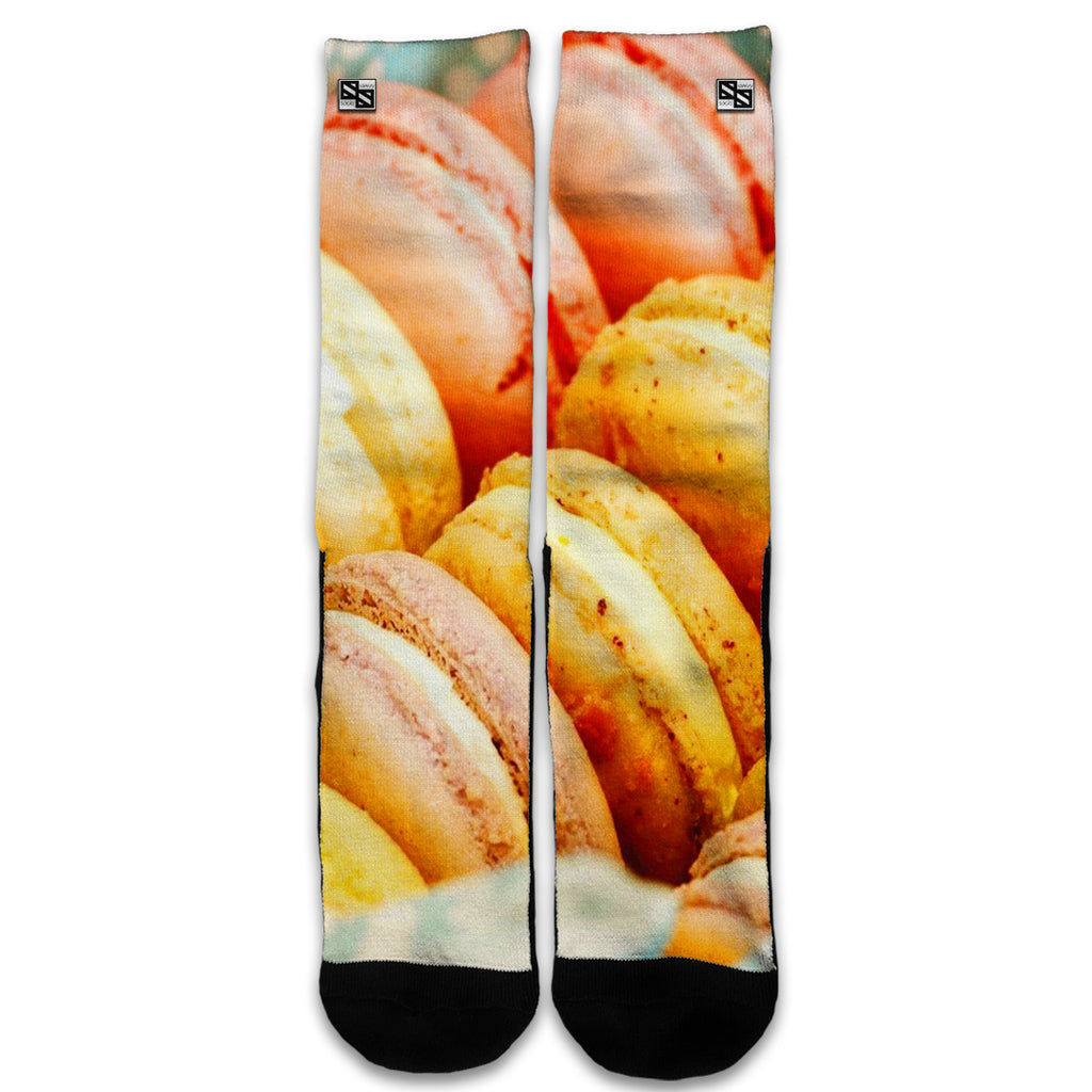  Macaroon Cookies Pastry Universal Socks