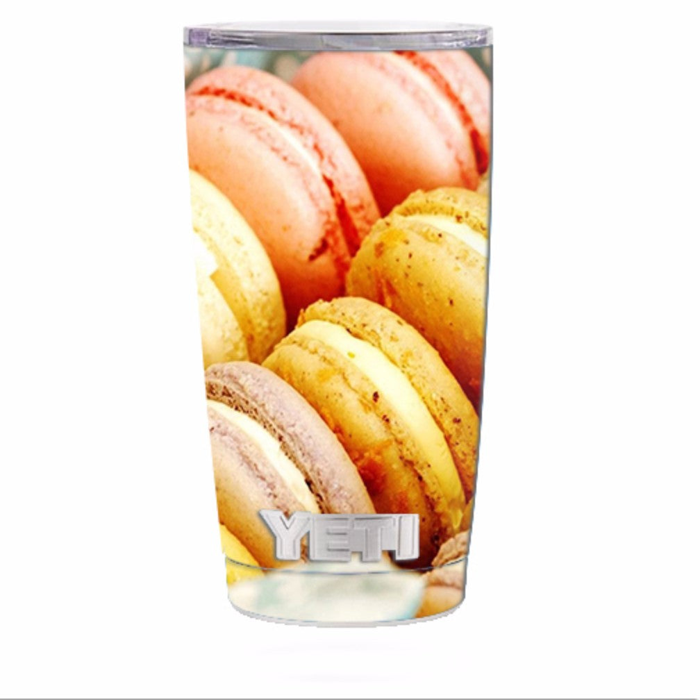  Macaroon Cookies Pastry Yeti 20oz Rambler Tumbler Skin