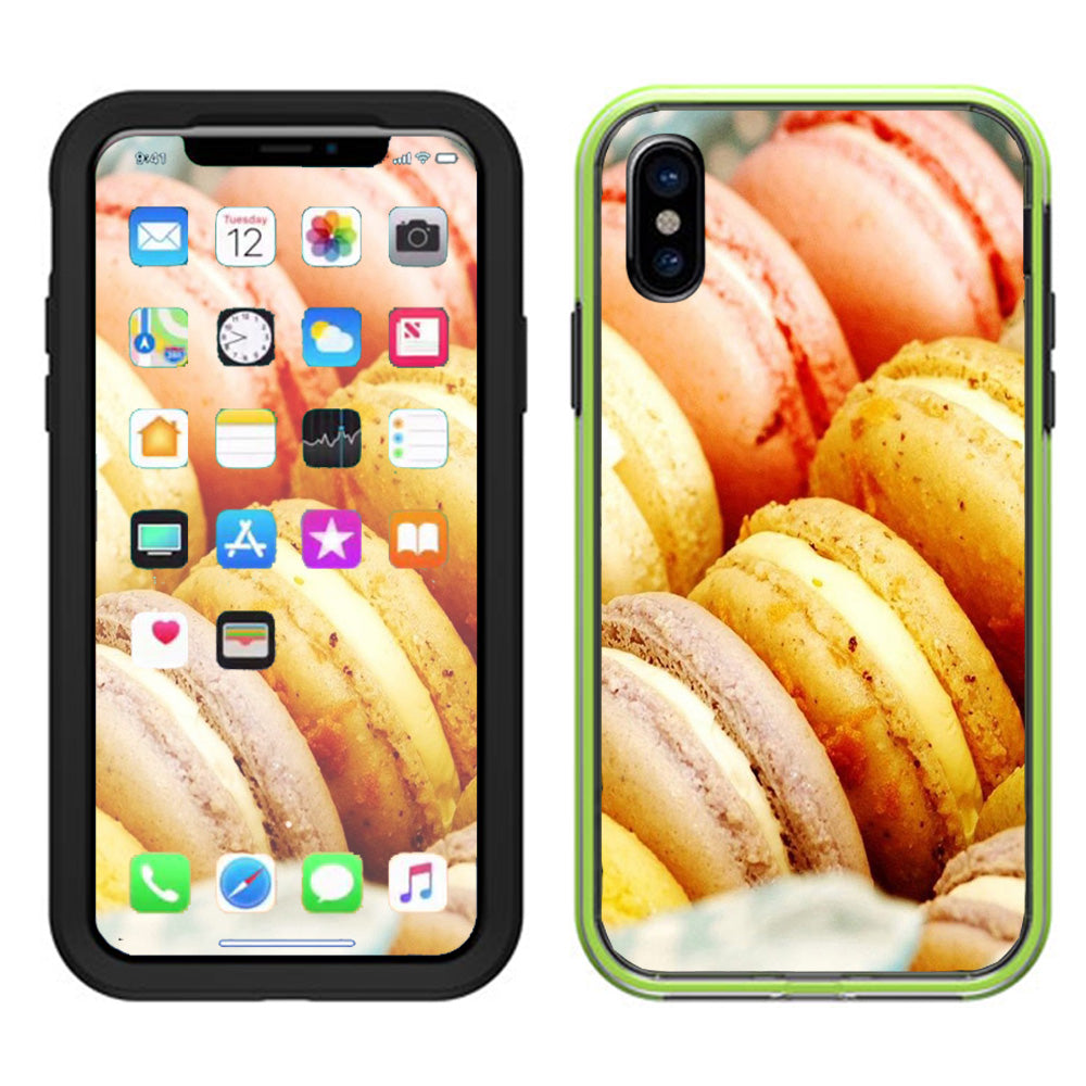  Macaroon Cookies Pastry Lifeproof Slam Case iPhone X Skin
