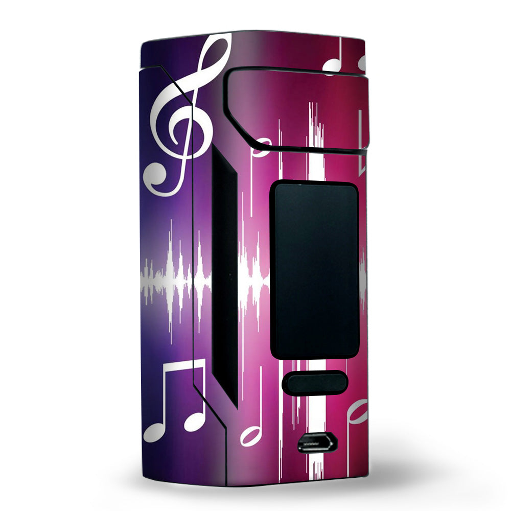  Music Notes Glowing Wismec RX2 20700 Skin