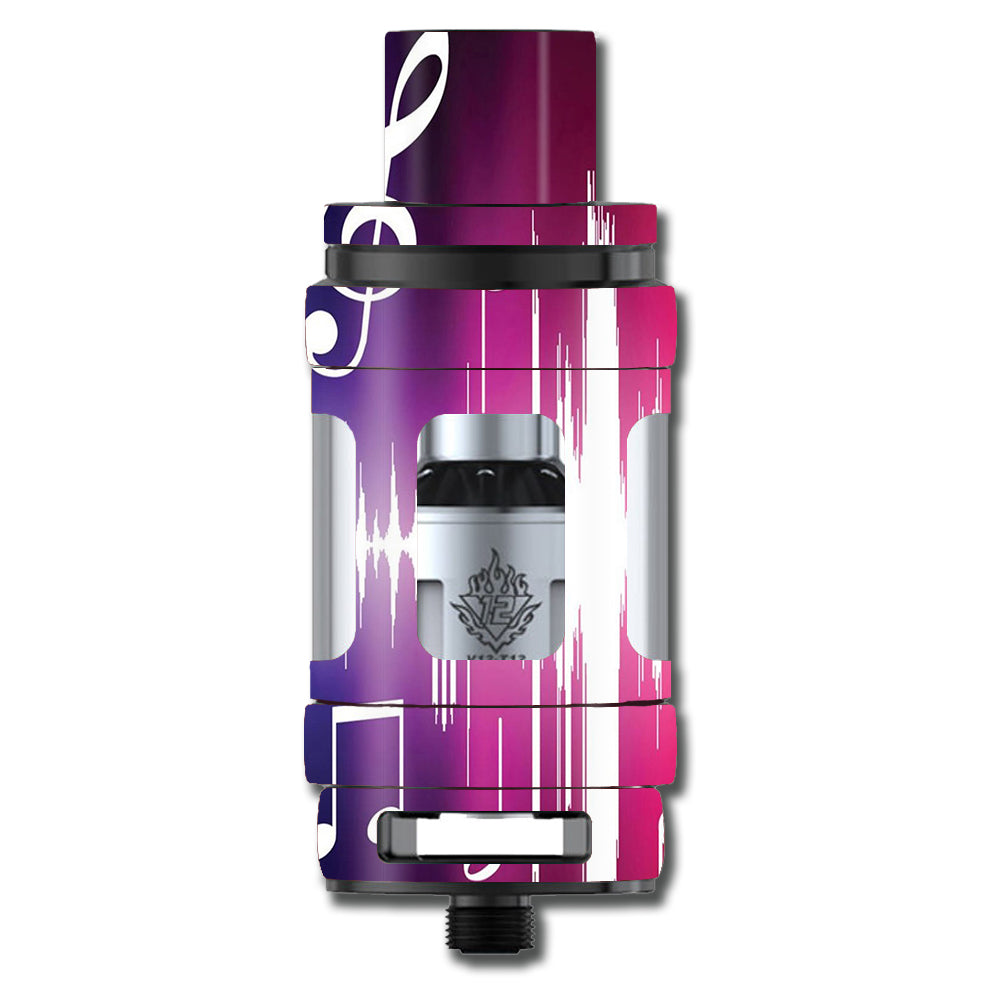  Music Notes Glowing Smok TFV12 Tank Skin