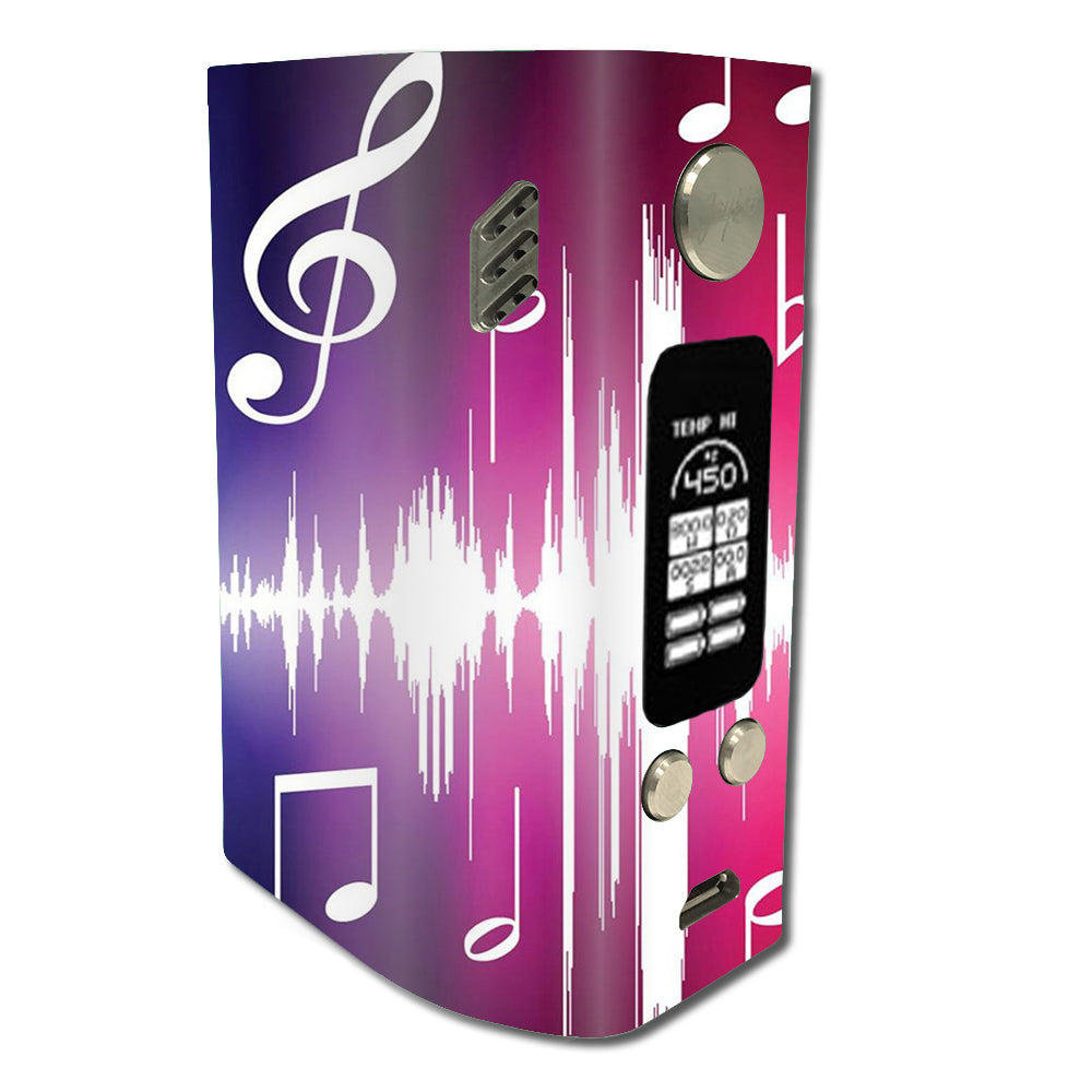  Music Notes Glowing Wismec Reuleaux RX300 Skin