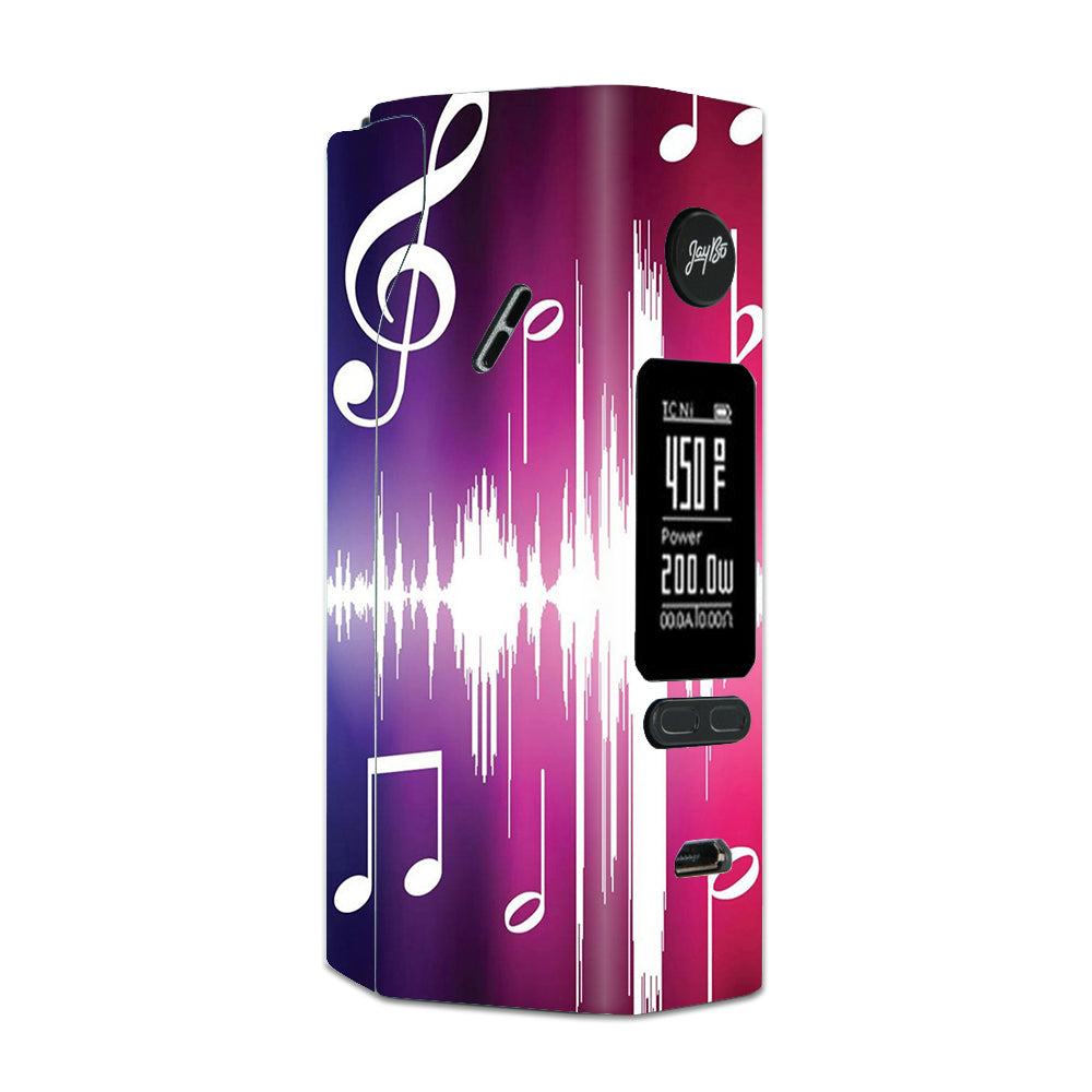  Music Notes Glowing Wismec Reuleaux RX 2/3 combo kit Skin