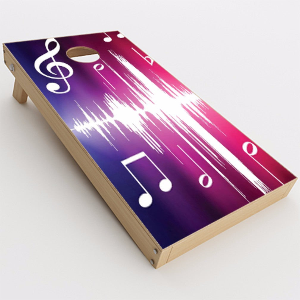  Music Notes Glowing Cornhole Game Boards  Skin