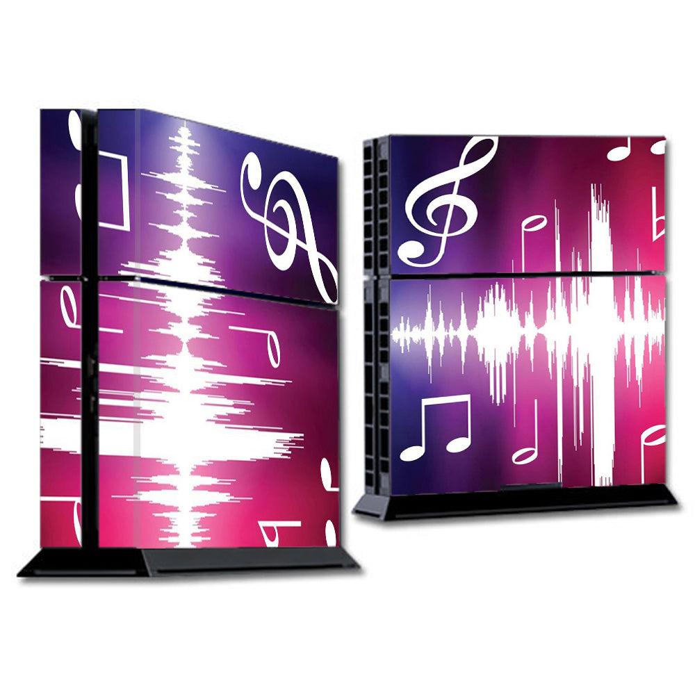  Music Notes Glowing Sony Playstation PS4 Skin