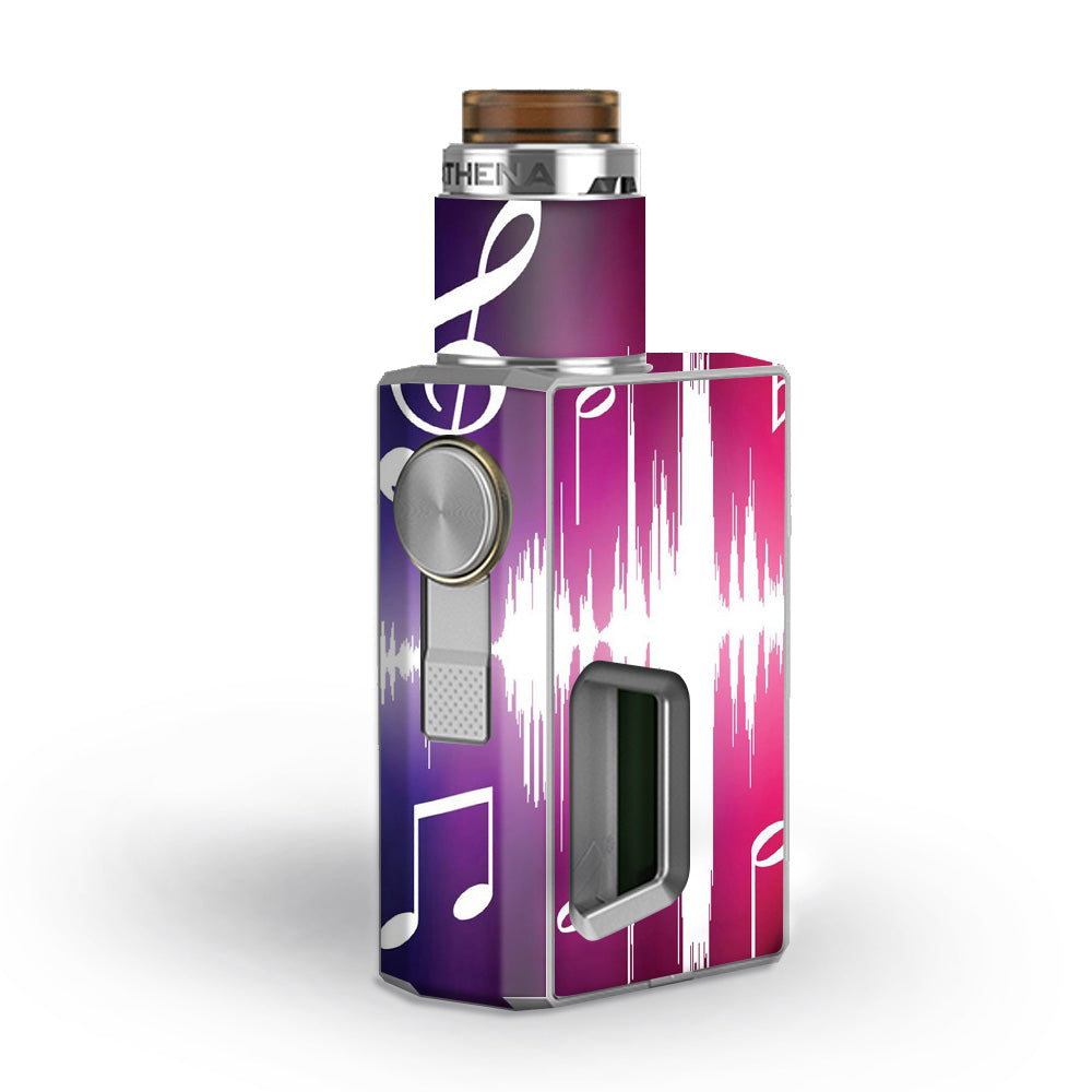  Music Notes Glowing Geekvape Athena Squonk Skin