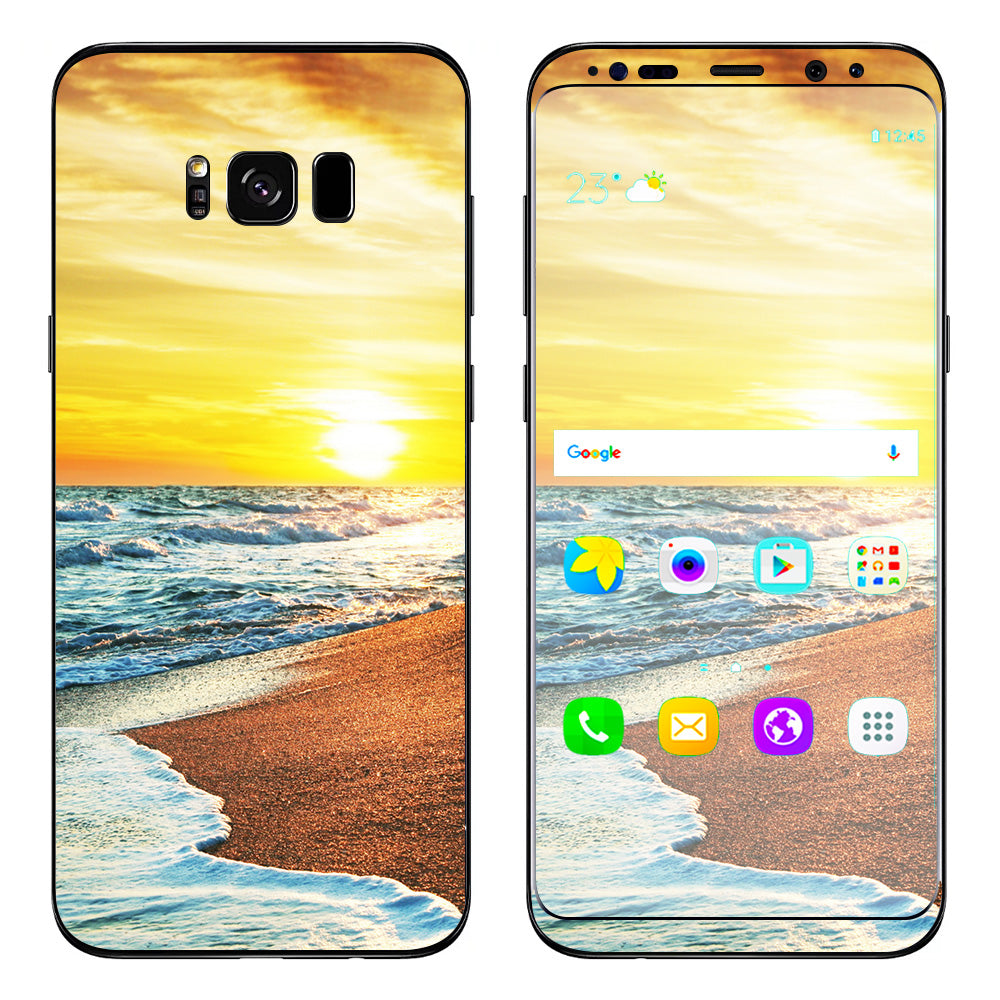  Ocean Sunset Samsung Galaxy S8 Skin