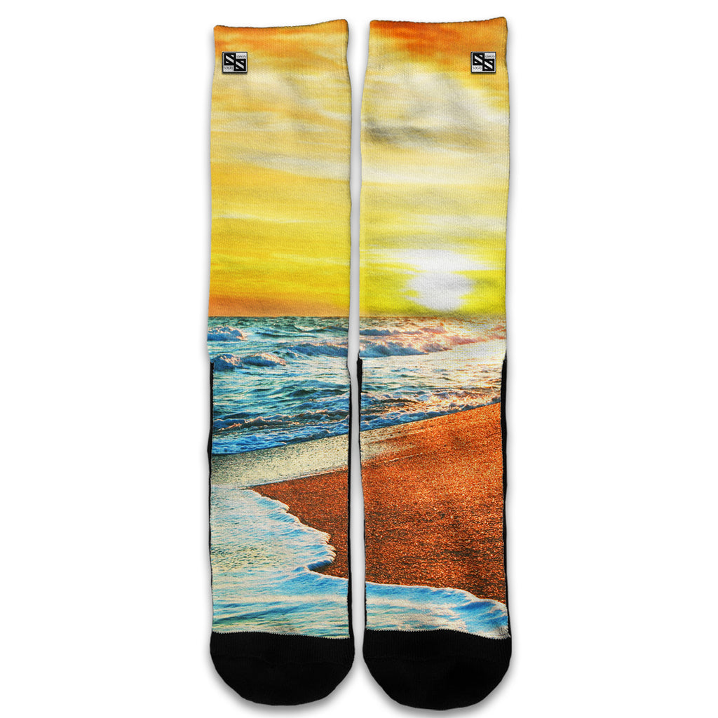  Ocean Sunset Universal Socks