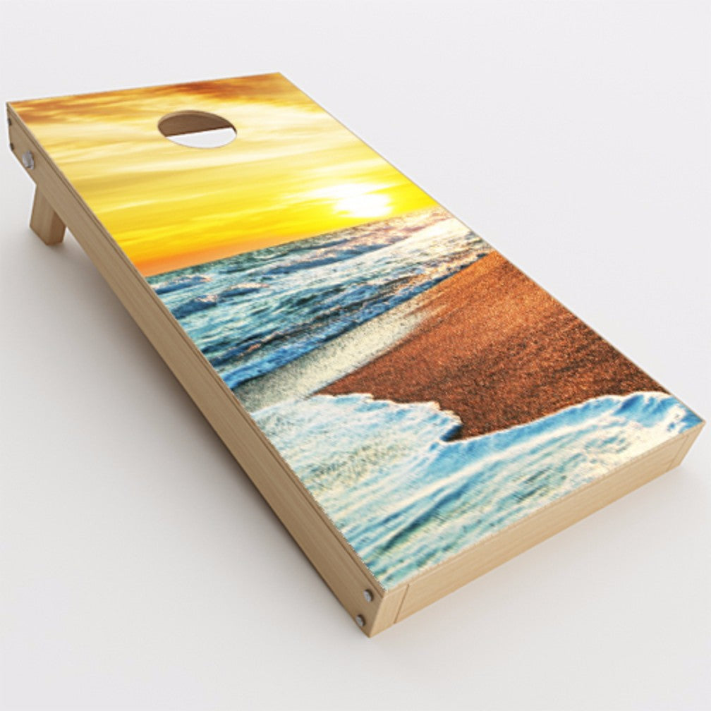  Ocean Sunset Cornhole Game Boards  Skin