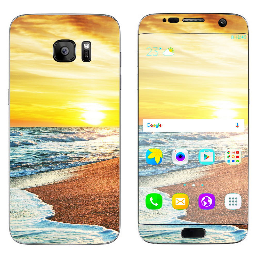  Ocean Sunset Samsung Galaxy S7 Edge Skin