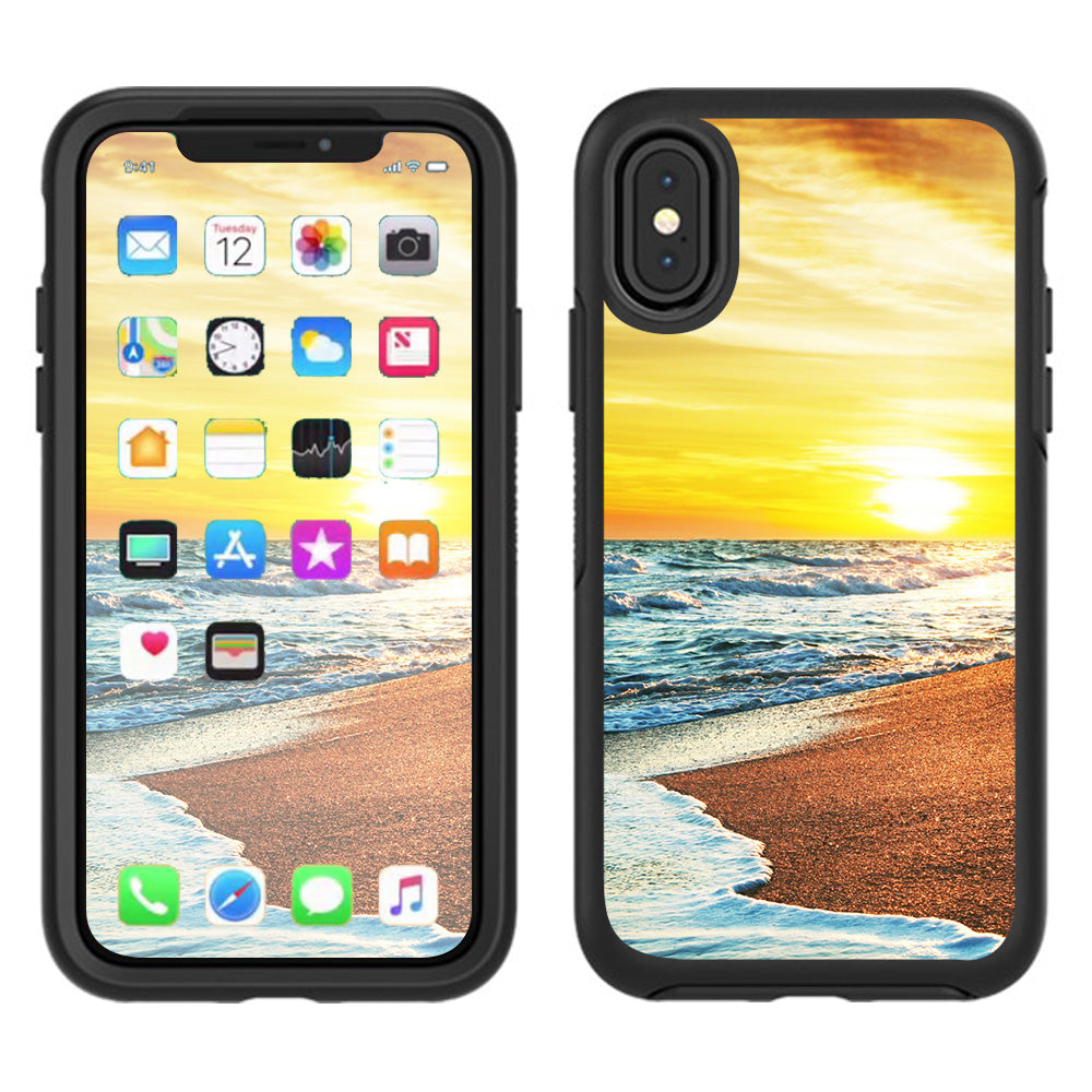  Ocean Sunset Otterbox Defender Apple iPhone X Skin